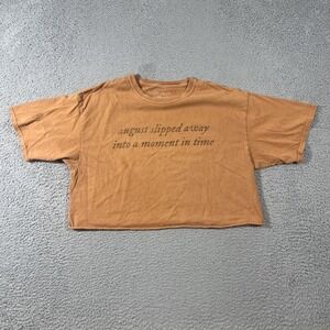 Taylor Swift Folklore Album Cropped Shirt August Slipped Away Small / Medium